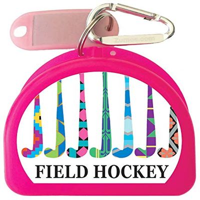 Zumoe Field Hockey Mouthguard Retainer Case - Winning Team - Pink