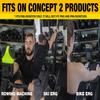 Phone Holder Made for PM5 Monitors of Concept 2 Rower, SkiErg and BikeErg - Silicone Smartphone Cradle Compatible with Concept 2 Rowing Machine. Ideal Rower Accessories view 2