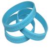 5 Light Blue Prostate Cancer Awareness "I Support Prostate Cancer Awareness Everyday" - 100% Medical Grade Silicone Bracelets (5 Bracelets) view 1