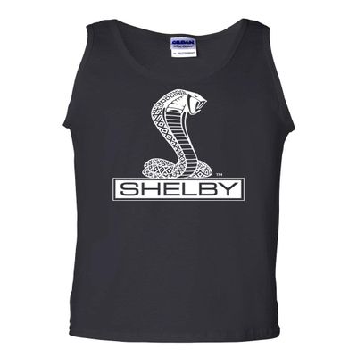 Shelby Cobra Tank Top American Classic Muscle Car Ford Mustang Sleeveless Black Small