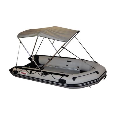 Seamax Bimini Top Solution for Inflatable Boat, Fiberglass Boat & Aluminum Boat (Size B - L60 x W54-58 x H46, Grey Bimini - Regular Canopy)