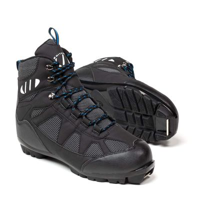 Whitewoods Unisex Adult 302 NNN Nordic Cross Country XC Touring Adventure Insulated Ski Boots, Black/Blue, 40, 7.5