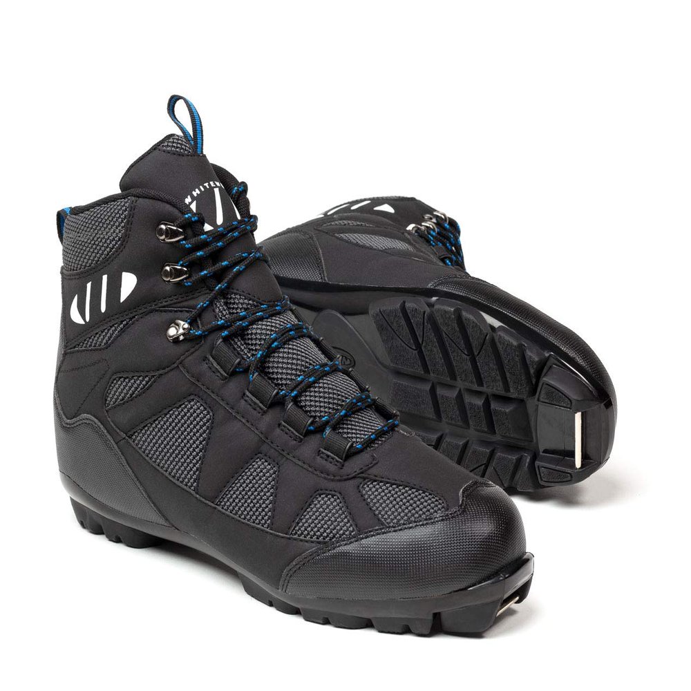 Whitewoods Unisex Adult 302 NNN Nordic Cross Country XC Touring Adventure Insulated Ski Boots, Black/Blue, 40, 7.5
