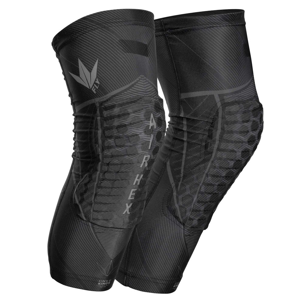 Bunkerkings Fly Compression Knee Pads - Black (X-Large/XX-Large (XL/2XL))