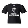 Shelby Cobra Youth T-Shirt American Classic Muscle Car Ford Mustang Kids Tee Black Small