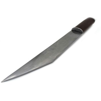 Medieval Warrior 18'' Hand Forged Seax Dagger Steel with Brown Leather Handle and Leather Sheath Included