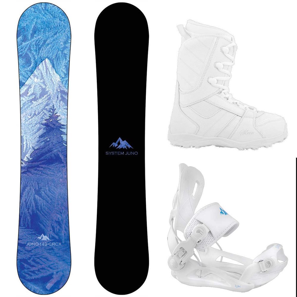Package-Camp Seven Juno Women's Snowboard 145 cm-System Lux Bindings-Siren Lux Boots 6