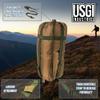USGI Industries Military Woobie Blanket | Thermal Insulated Camping Blanket, Poncho Liner | Large, Portable, Insulation, Water-Resistant, for Hiking, Survival | Compression Carry Bag view 4