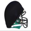 TAG Football Helmet Cover - Rubber Elastic Band Secures Cover to Helmet - Great for Scrimmages, Practice, Pre-Season and Game Day - 12 Pack - Black view 1