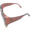2 Pair The Starlet Polarized 55 mm Fit Over OTG Butterfly Rhinestone Sunglasses, 2 Brown view 2