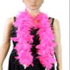 Flydreamfeathers Feather Boa 25 Gram, 4 Feet Long Chandelle Feather Boa, Great for Party, Wedding, Halloween Costume, Christmas Tree, Decoration (candy pink w/silver) view 2
