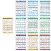 10 Pack - Exercise Workout Poster Set - Suspension Volume 1 & 2, Dumbbell, Kettlebell, Resistance Bands, Stretching, Bodyweight, Barbell, Yoga Poses, Exercise Ball (PAPER - NOT LAMINATED 18" x 24") view 1