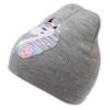 Childrens Girls Reversible Unicorn Sequins Beanie Hat (3-5 Years) (Grey) view 1