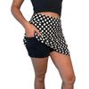 Smash Dandy Black & White Polka Dot Slim Style Golf/Tennis Skort/Skirt (Large) view 2