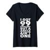 Womens Ankle Ain't Problem Post Surgery Gag Gift Get Well Soon Gift V-Neck T-Shirt view 1