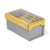 Plano EDGE Premium Plastics and Bulk Tackle Utility Box, Clear and Yellow, Rust-Resistant, Waterproof Bulk Premium Storage Organizer for Plastic Tackle view 1