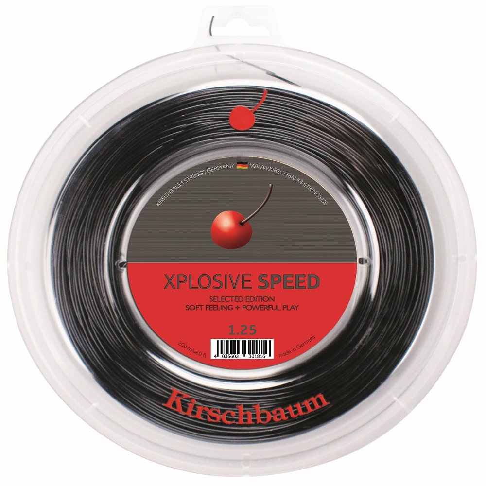Kirschbaum Reel Xplosive Speed 1.15 mm (18L) 660ft, Black
