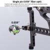 Compound Bow Sight 1 Pin with 4X Lens for Outdoor Shooting Training Target Tractice Suitable for Right Hand view 2