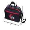 Turbo 3 Ball Pursuit Slim Triple Tote Bowling Bag- Black/Red view 2