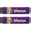 NFL Minnesota Vikings Rally DesignAuto Seat Belt Pads, Team Colors, One Size view 1
