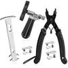 A AKRAF Bike Chain Tool Kit - Reinforced Breaker, Spare Pin & Hook - Link Pliers, Checker, 3 Links - Video Guide - Fits 7-11 & Single Speed