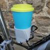 3D Cabin Bike Bottle Bracket Coffee Cup Adaptor Holds Standard Coffee Cups : Grey view 1