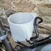 3D Cabin Bike Bottle Bracket Coffee Cup Adaptor Holds Standard Coffee Cups : Grey view 3