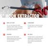 BUBBA 6" Hook Extractor with Non-Slip Grip T-Handle with Marine Grade Stainless Steel Hook Extractor for Fishing and Angling view 4