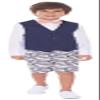 Izod Boys' 4-Piece Vest Set with Dress Shirt, Bow Tie, Shorts, and Vest view 2