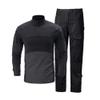 Airsoft Hunting Shooting Sports Battle Uniform BDU Tactical Combat Camouflage Clothing - Black - XXL view 1