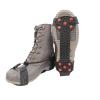 GGS Ice Cleats for Shoes & Boots  Non-Slip Spikes with Adjustable Cinch Cord for Traction in Snow and Ice, Winter Hiking, Fishing, Walking, and Climbing, XL view 1
