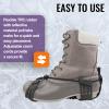 GGS Ice Cleats for Shoes & Boots  Non-Slip Spikes with Adjustable Cinch Cord for Traction in Snow and Ice, Winter Hiking, Fishing, Walking, and Climbing, XL view 4