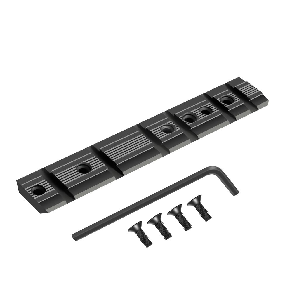 GOTICAL 10/22 Weaver and 3/8" Dovetail Mount Dovetail Predrilled Receiver Rail Mount Adapter (Pack of 1 - Rail.)