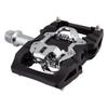 Origin8 Everland Adventure Double Clipless Pedals, Black/Silver, 9/16" view 1