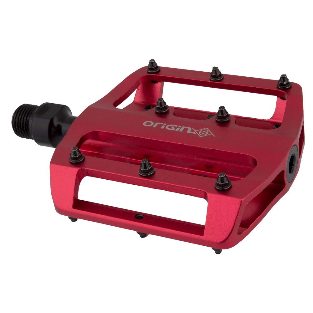 Origin8 Rascal XS Platform Pedals, 9/16", Red
