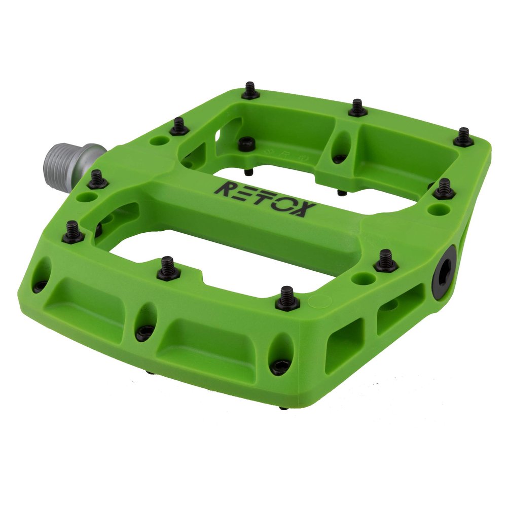 Origin8 Retox Platform Pedals, 9/16", Green