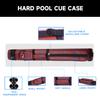 GSE Games & Sports Expert 2x2 Deluxe Hard Billiard Pool Cue Stick Carrying Case, Billiard Cue Case, Billiards Accessories (Oval - Burgundy) view 2