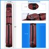 GSE Games & Sports Expert 2x2 Deluxe Hard Billiard Pool Cue Stick Carrying Case, Billiard Cue Case, Billiards Accessories (Oval - Burgundy) view 4