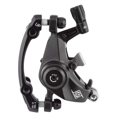 Origin8 Vise II PM Road Mechanical Disc Brake, Front or Rear, Black