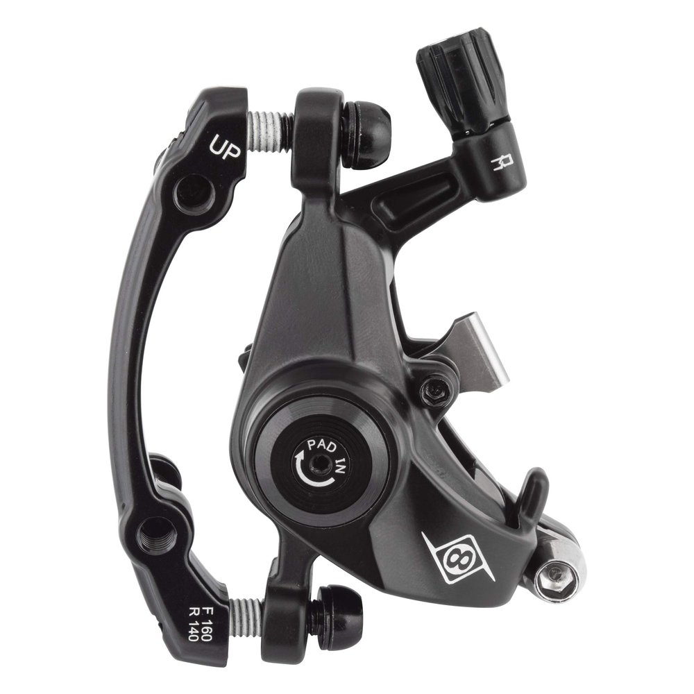 Origin8 Vise II PM Road Mechanical Disc Brake, Front or Rear, Black