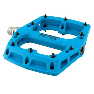 Origin8 Retox Platform Pedals, 9/16", Blue