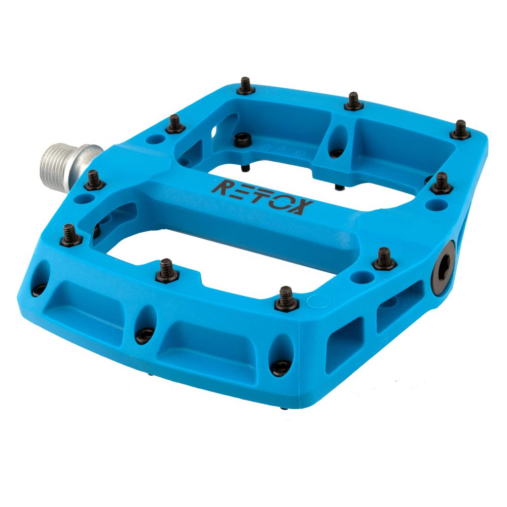 Origin8 Retox Platform Pedals, 9/16", Blue
