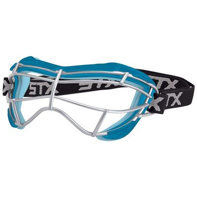 STX Lacrosse Focus-S Goggle, Capri/Ice Blue