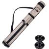 GSE Games & Sports Expert 2x2 Deluxe Hard Billiard Pool Cue Stick Carrying Case, Billiard Cue Case, Billiards Accessories (Oval - Grey) view 1