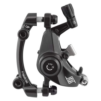 Origin8 Vise II PM MTB Mechanical Disc Brake, Front or Rear, Black