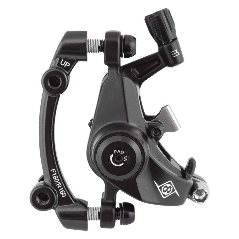 Origin8 Vise II PM MTB Mechanical Disc Brake, Front or Rear, Black