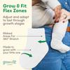 Fruit of the Loom Baby 14-Pack Grow & Fit Flex Zones Cotton Stretch Socks - Unisex, Girls, Boys (0-6 Months, Grey) view 3