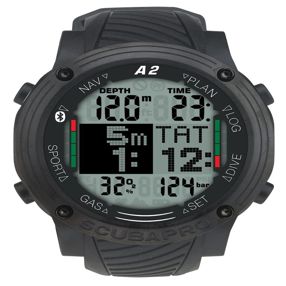 SCUBAPRO Aladin A2 Wrist Dive Computer with Rubber Strap