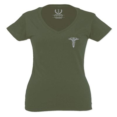 0066. Mother Gift I'm a Nurse RN Nurse Registered for Women V Neck Fitted T Shirt (Black, X Small)