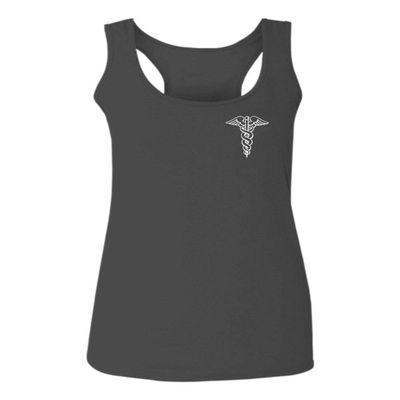 0066. Mother Gift I'm a Nurse RN Nurse Registered Women's Tank Top Racerback (Characol X Small) Charcoal